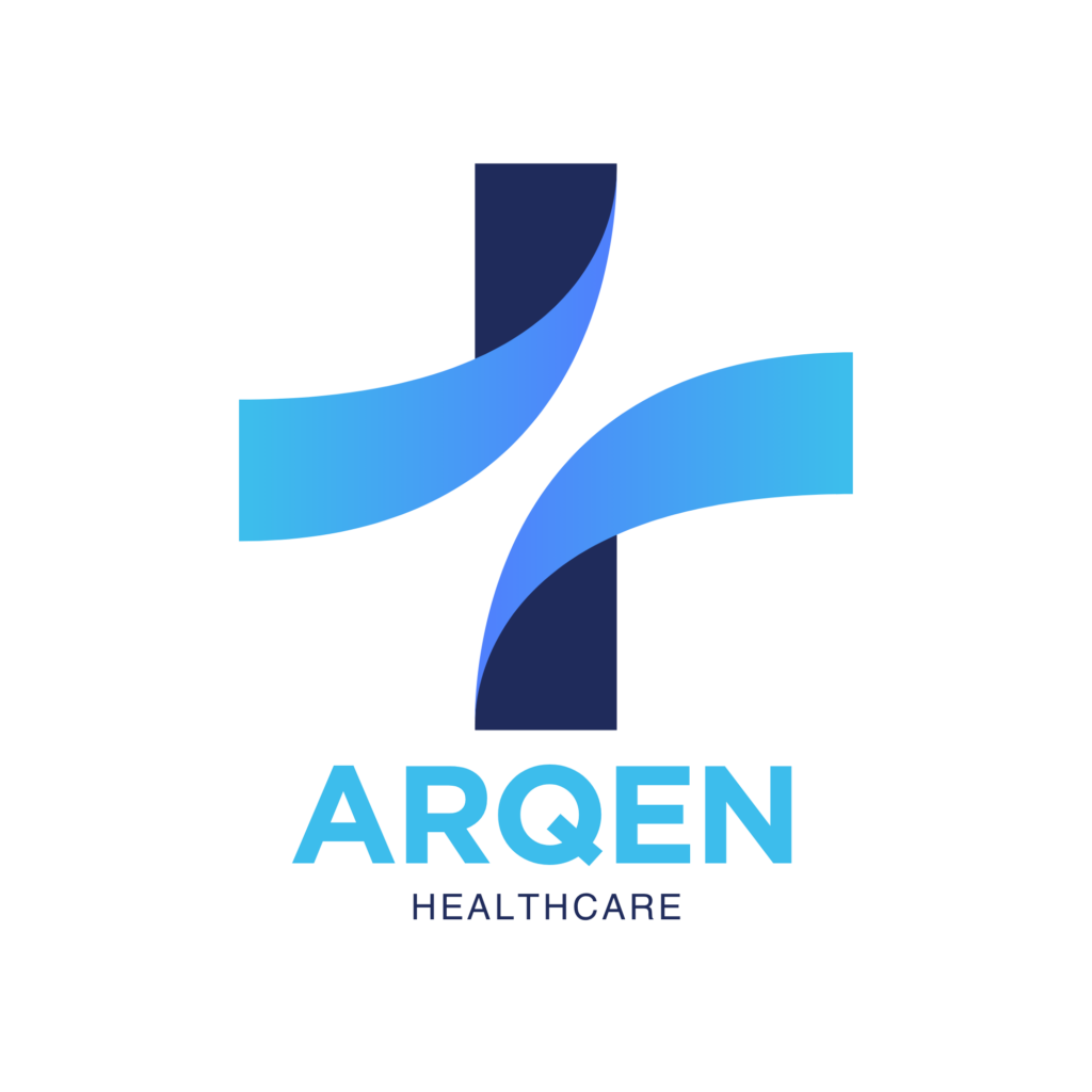 ArQen Healthcare - New Logo - Blue - Transparant